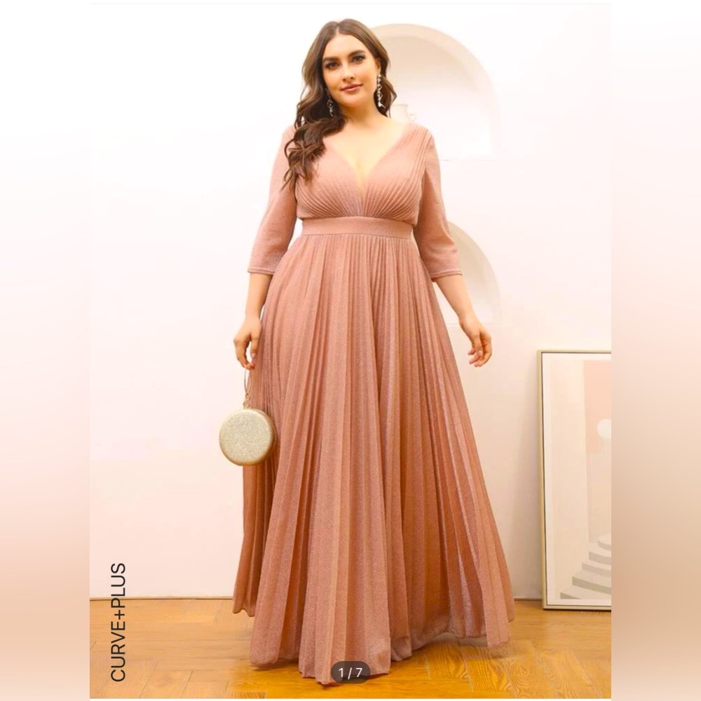 Ever-Pretty, dusty pink, formal dress.